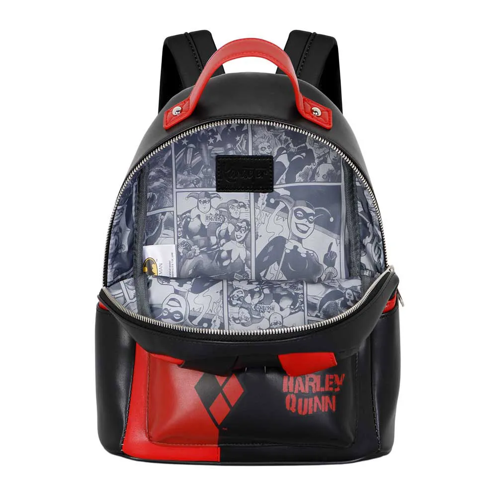 Karactermania Dc Comics Harley Quinn Jacket Heady Rucksack, Black