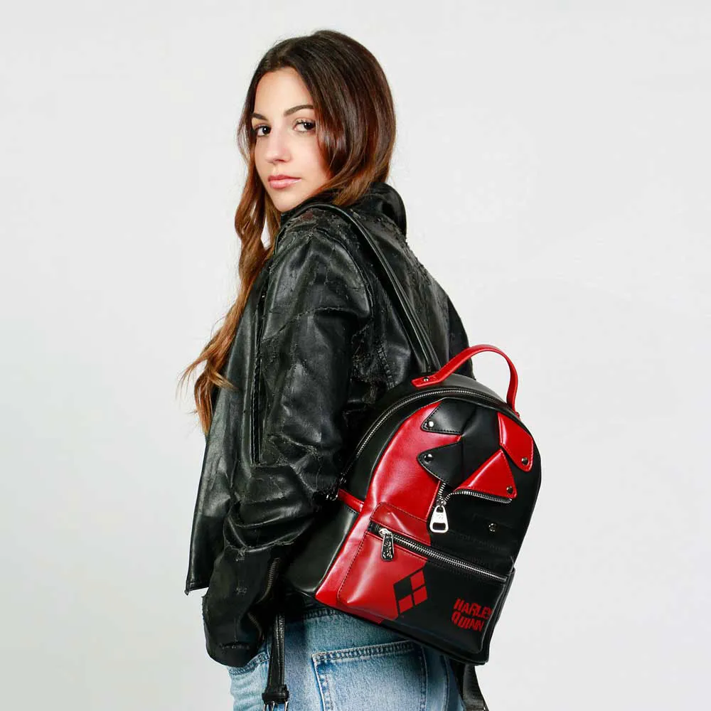 Karactermania Dc Comics Harley Quinn Jacket Heady Rucksack, Black