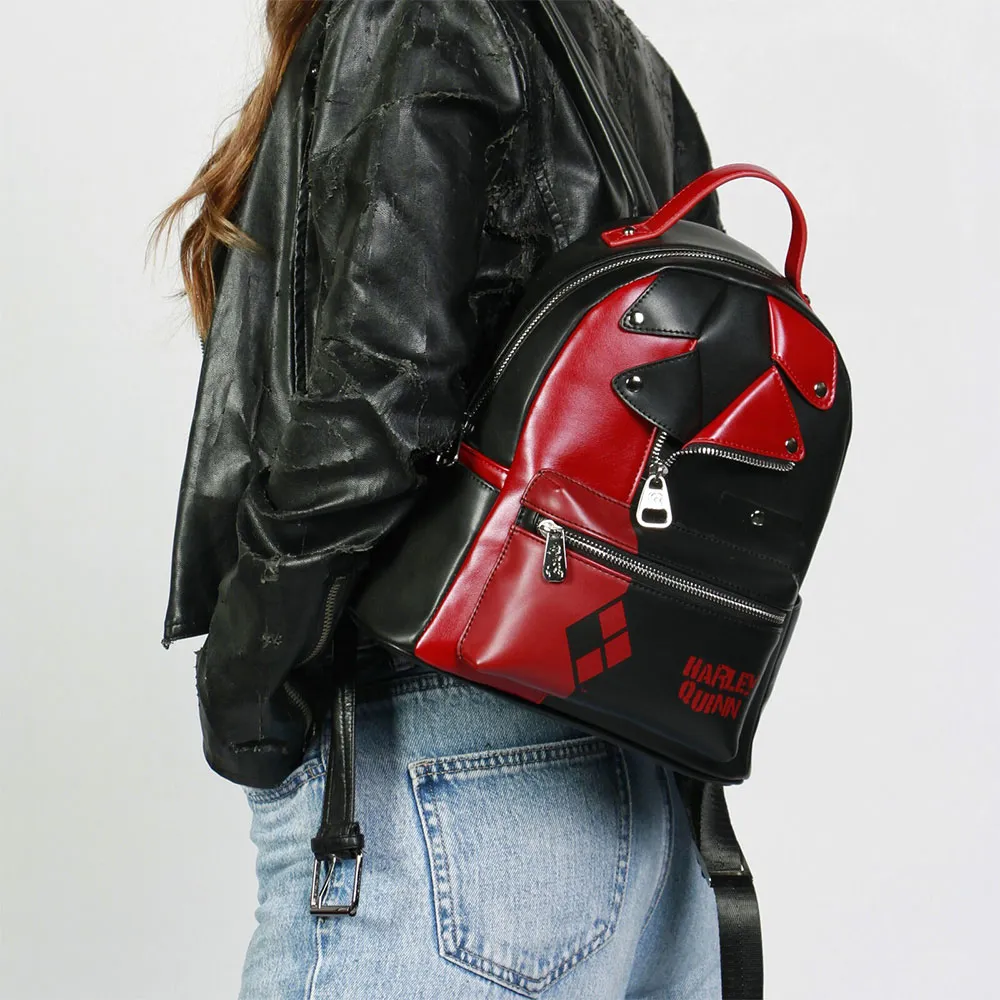 Karactermania Dc Comics Harley Quinn Jacket Heady Rucksack, Black