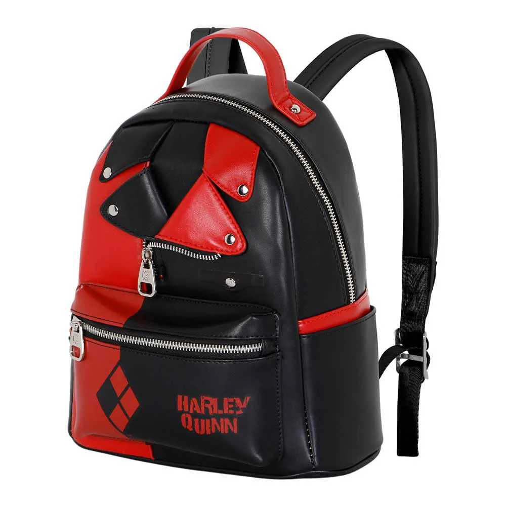 Karactermania Dc Comics Harley Quinn Jacket Heady Rucksack, Black