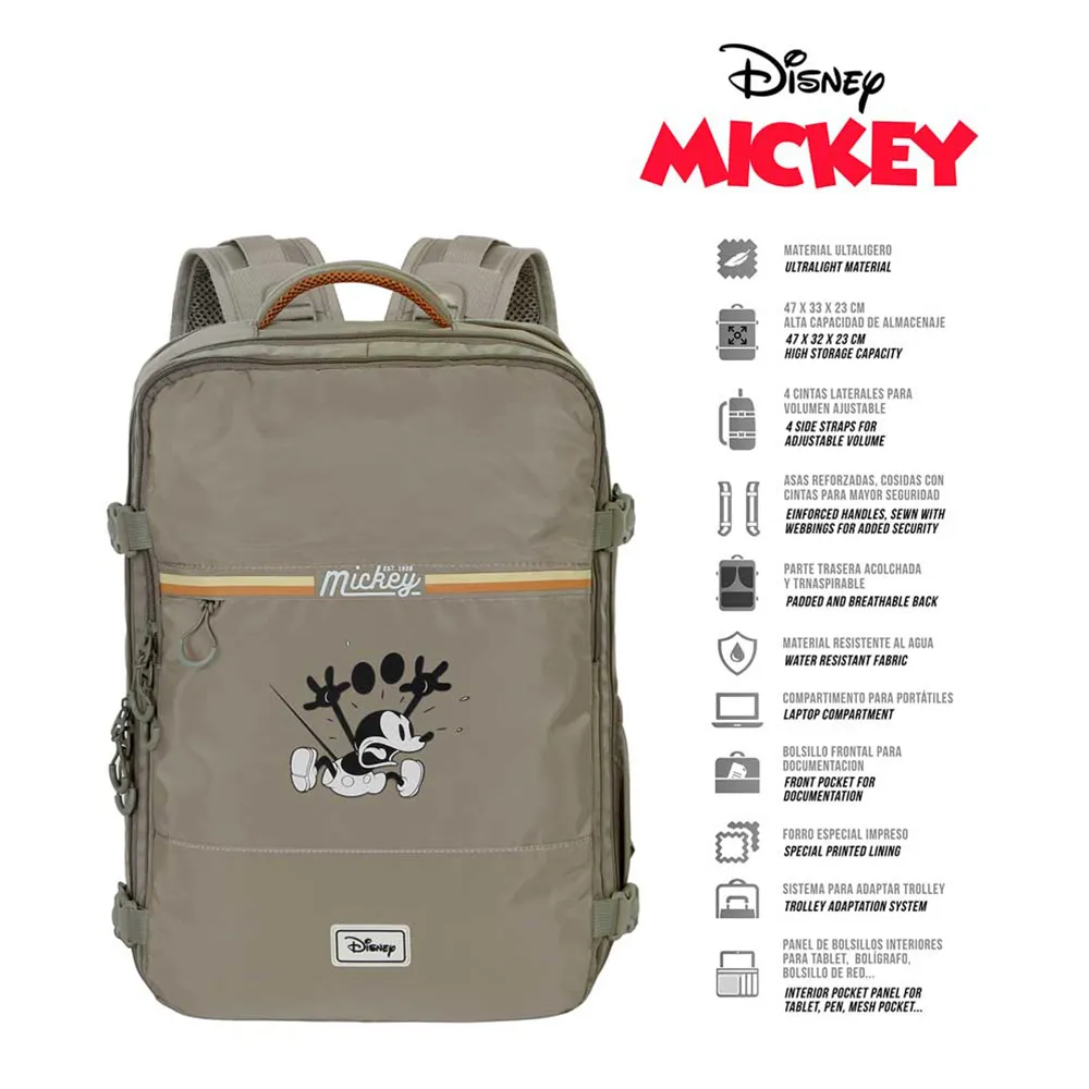Karactermania Disney Mickey Mouse Face Large Mercury 47x23x33 Cm Rucksack, Multicolor