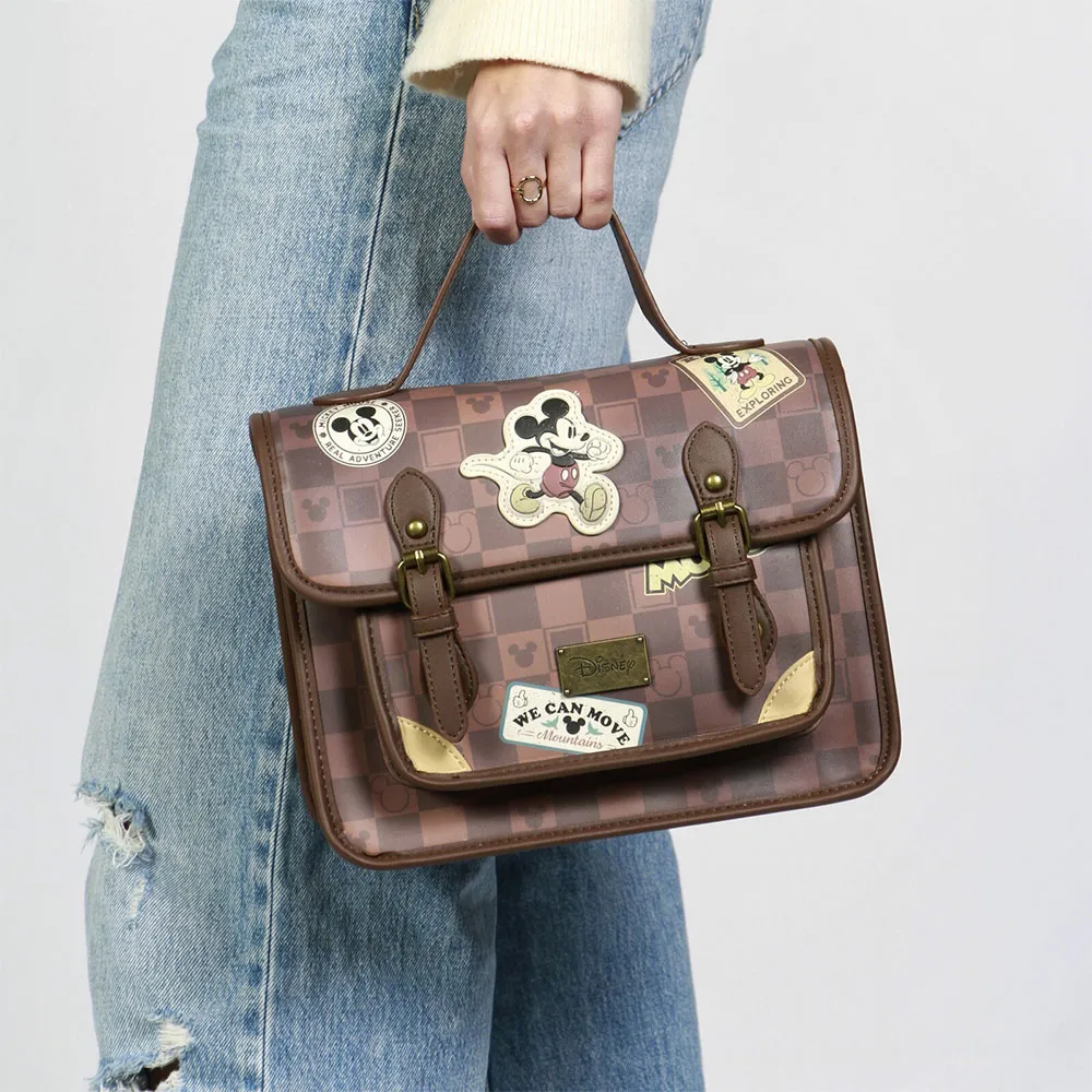 Karactermania Disney Mickey Mouse Journey Satchel Tasche, Brown Karactermania Disney Mickey Mouse Journey Satchel Tasche, Brown