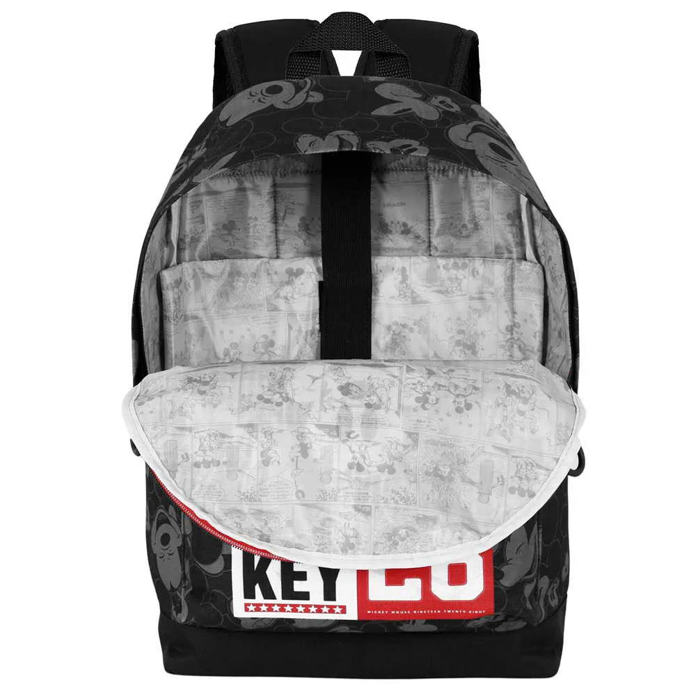 Karactermania Disney Mickey Mouse Year Rucksack, Black Karactermania Disney Mickey Mouse Year Rucksack, Black