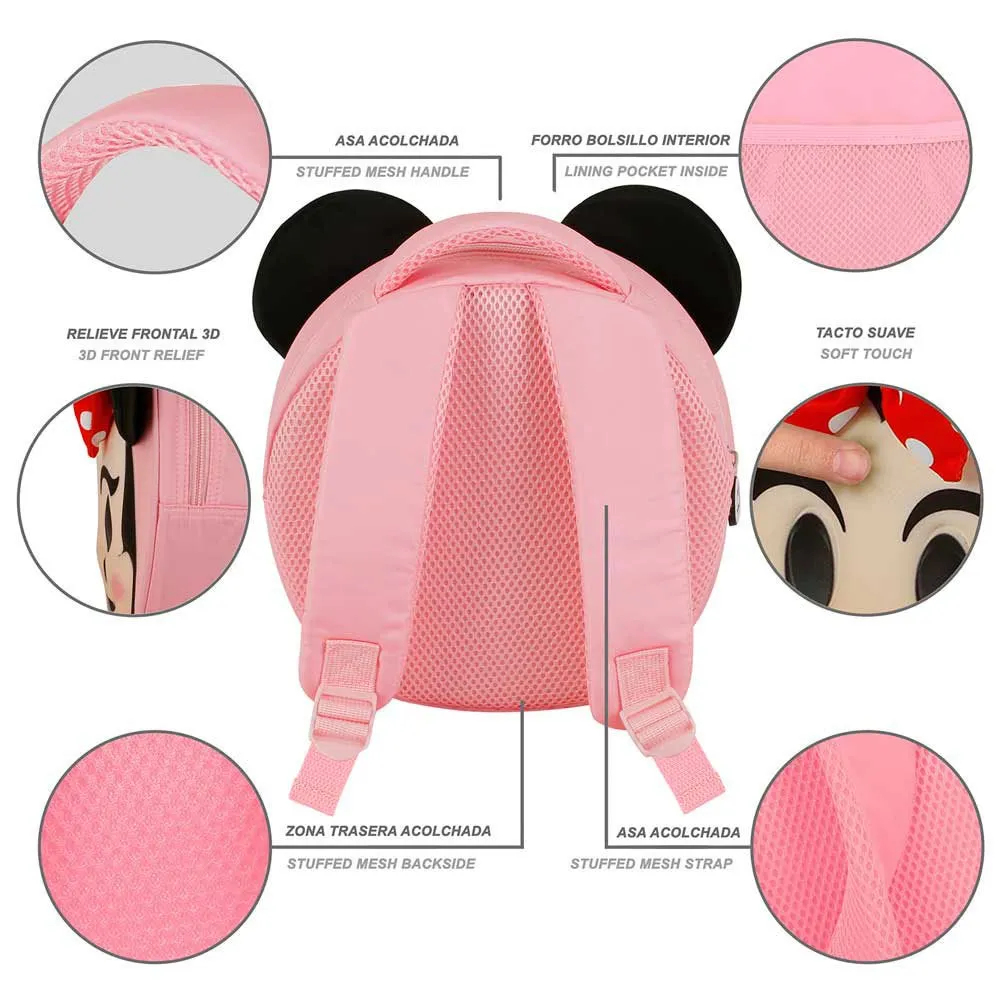 Karactermania Disney Minnie Mouse Send Emoji Rucksack, Pink Karactermania Disney Minnie Mouse Send Emoji Rucksack, Pink