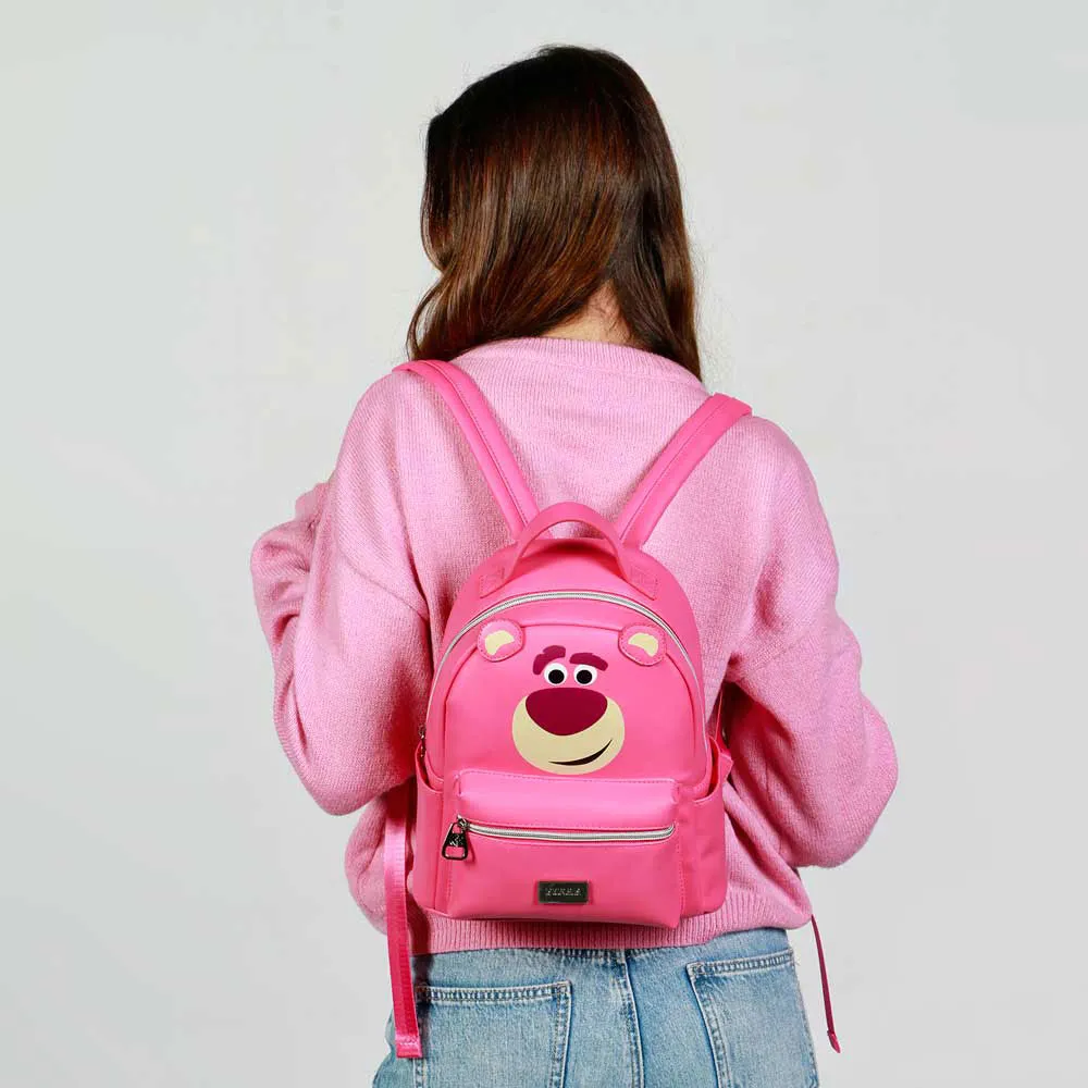 Karactermania Disney Toy Story Lotso Huggin Bear Heady Rucksack, Pink Karactermania Disney Toy Story Lotso Huggin Bear Heady Rucksack, Pink