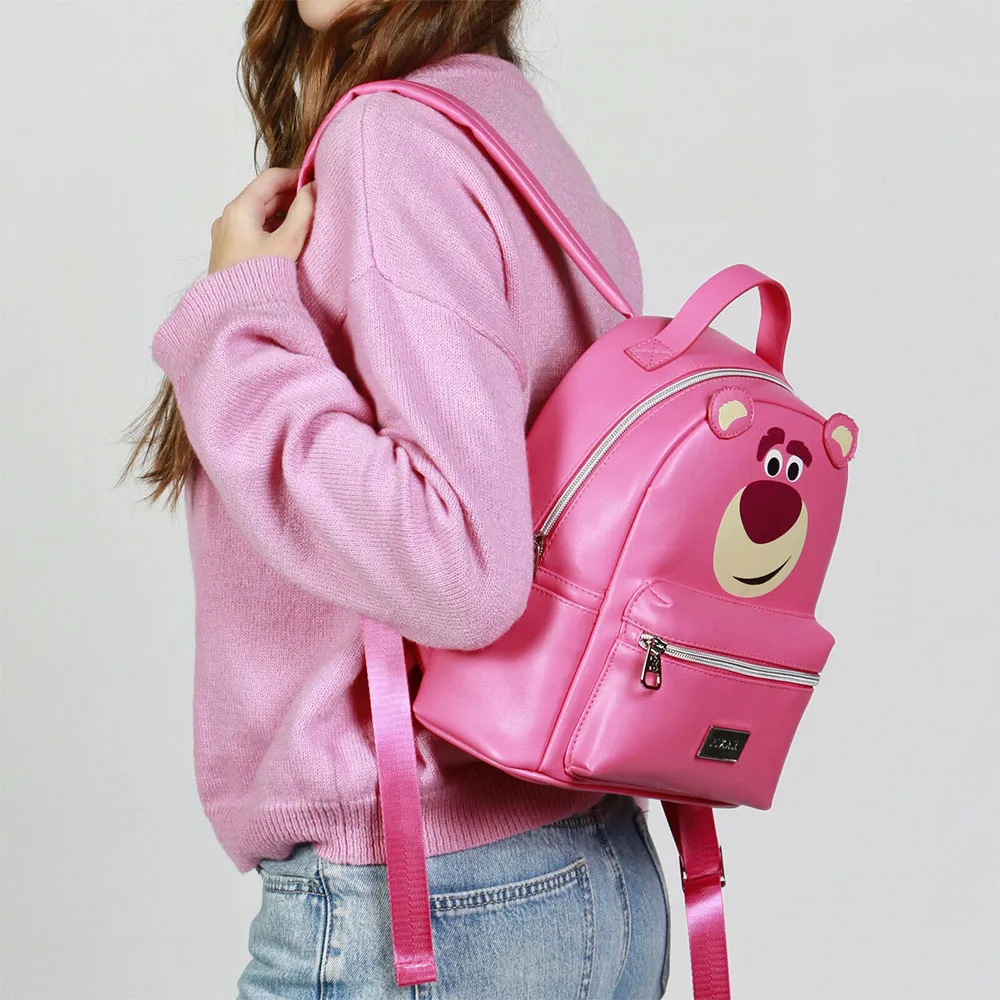 Karactermania Disney Toy Story Lotso Huggin Bear Heady Rucksack, Pink Karactermania Disney Toy Story Lotso Huggin Bear Heady Rucksack, Pink