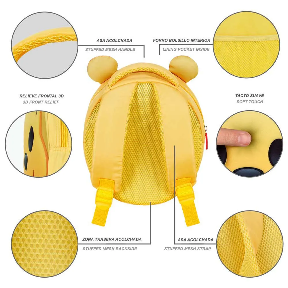 Karactermania Disney Winnie The Pooh Send Emoji Rucksack, Yellow Karactermania Disney Winnie The Pooh Send Emoji Rucksack, Yellow