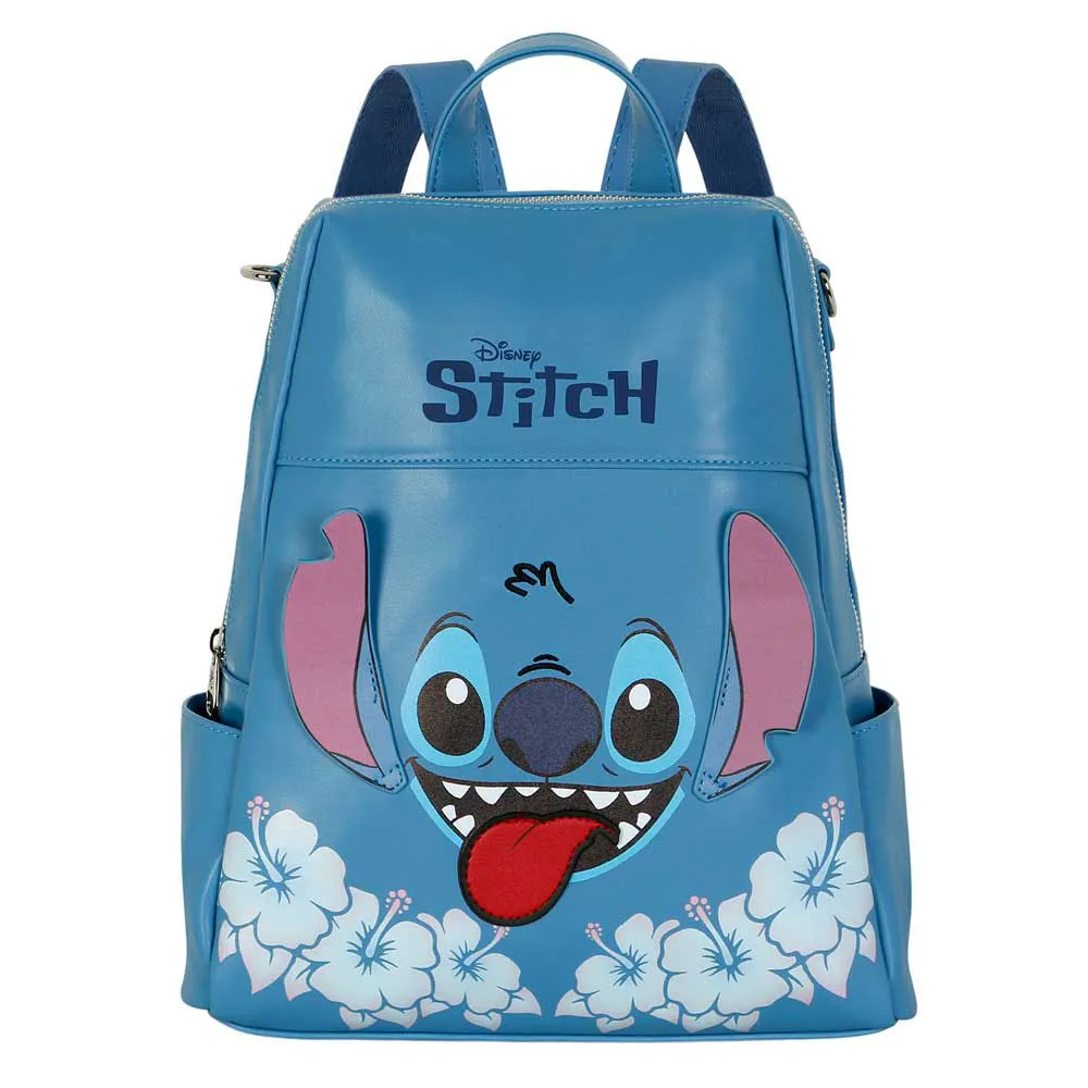 Karactermania Lilo And Stitch Disney Tongue Shield Rucksack, Blue Karactermania Lilo And Stitch Disney Tongue Shield Rucksack, Blue