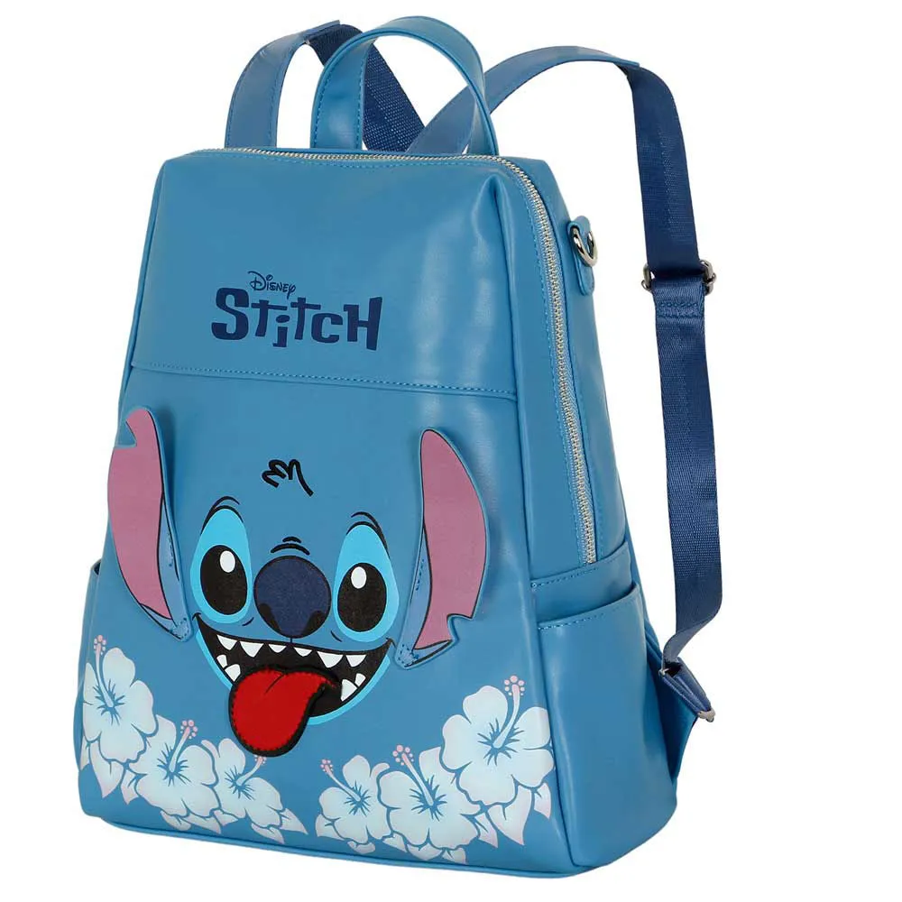 Karactermania Lilo And Stitch Disney Tongue Shield Rucksack, Blue Karactermania Lilo And Stitch Disney Tongue Shield Rucksack, Blue
