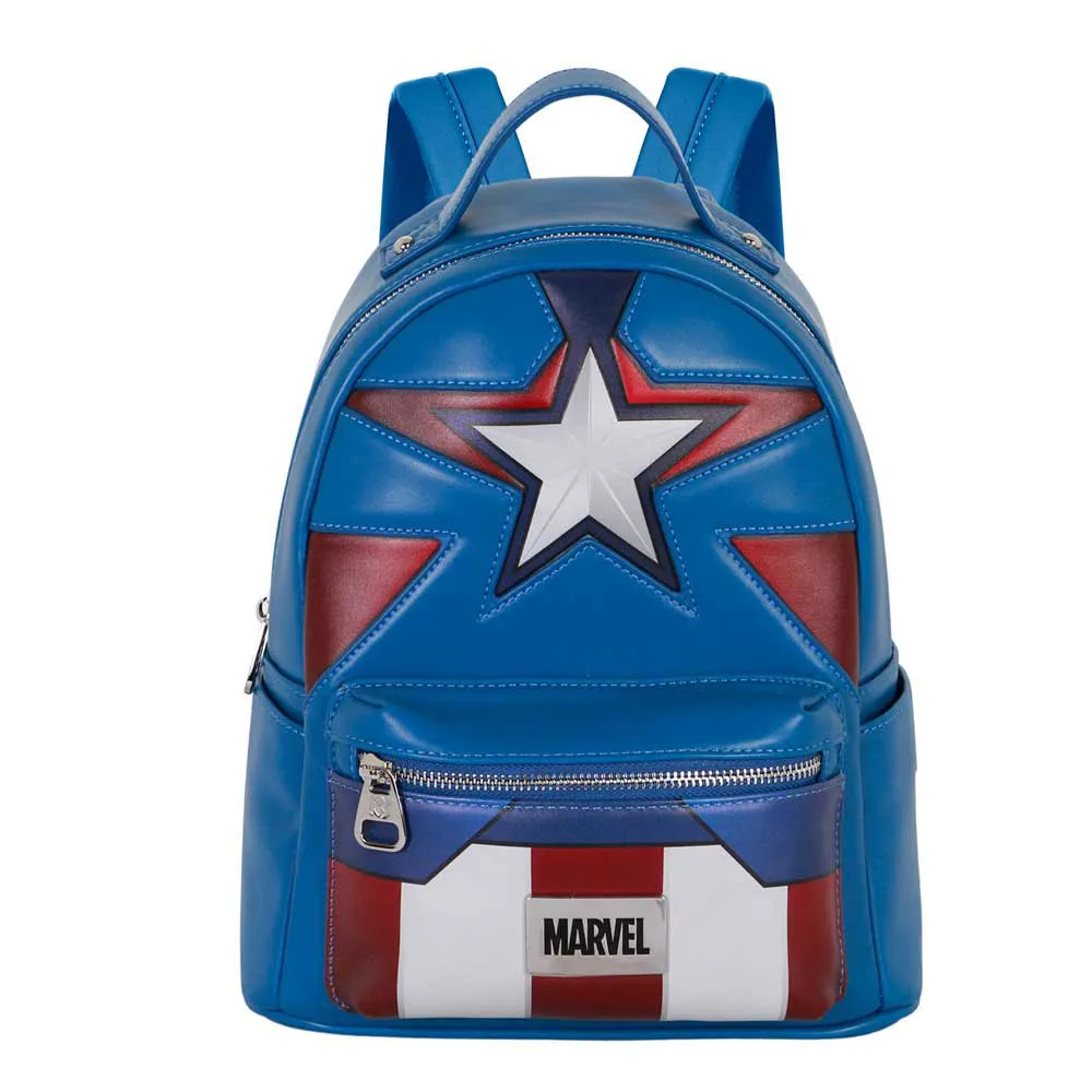 Karactermania Marvel Captain America Courage Heady Rucksack, Blue Karactermania Marvel Captain America Courage Heady Rucksack, Blue