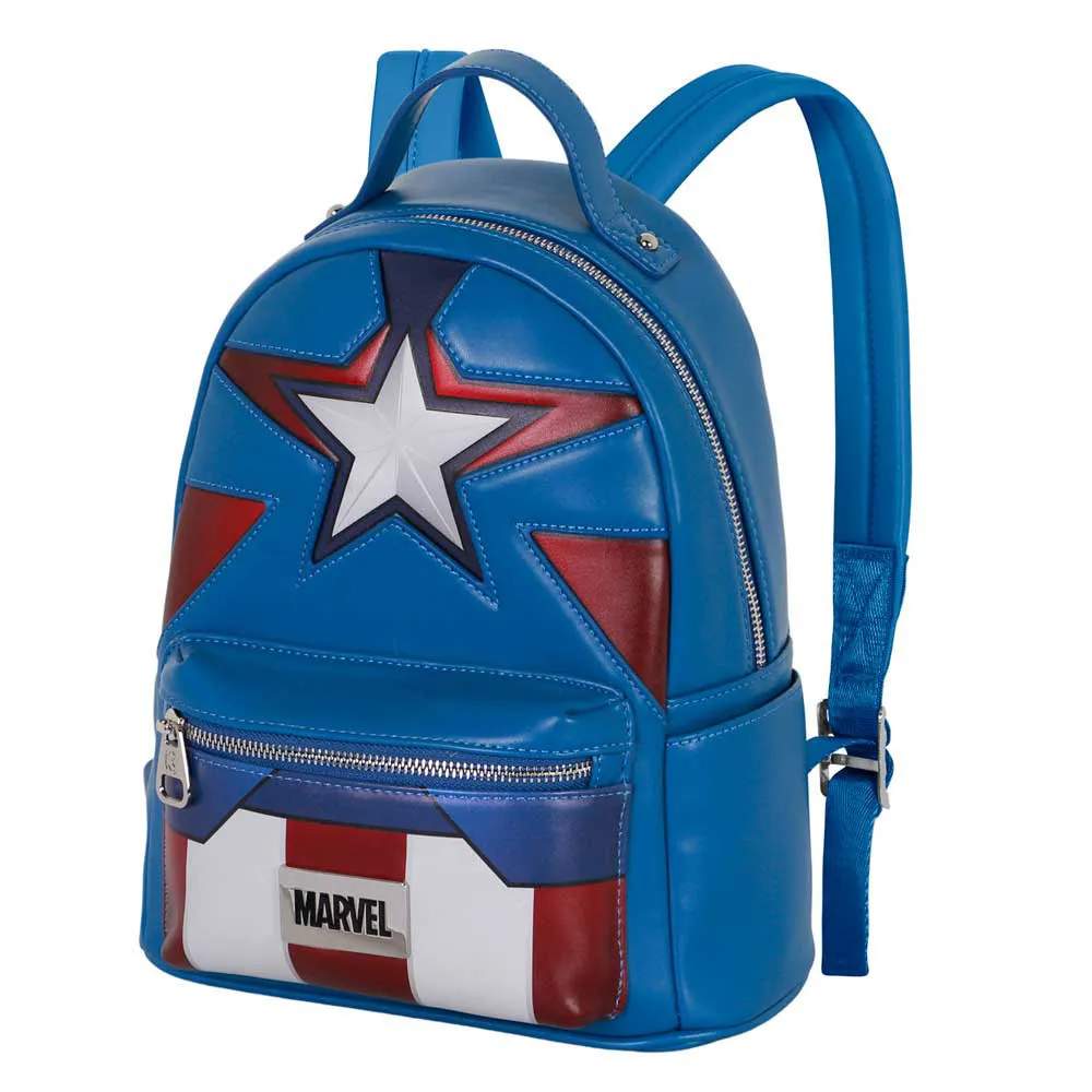 Karactermania Marvel Captain America Courage Heady Rucksack, Blue Karactermania Marvel Captain America Courage Heady Rucksack, Blue