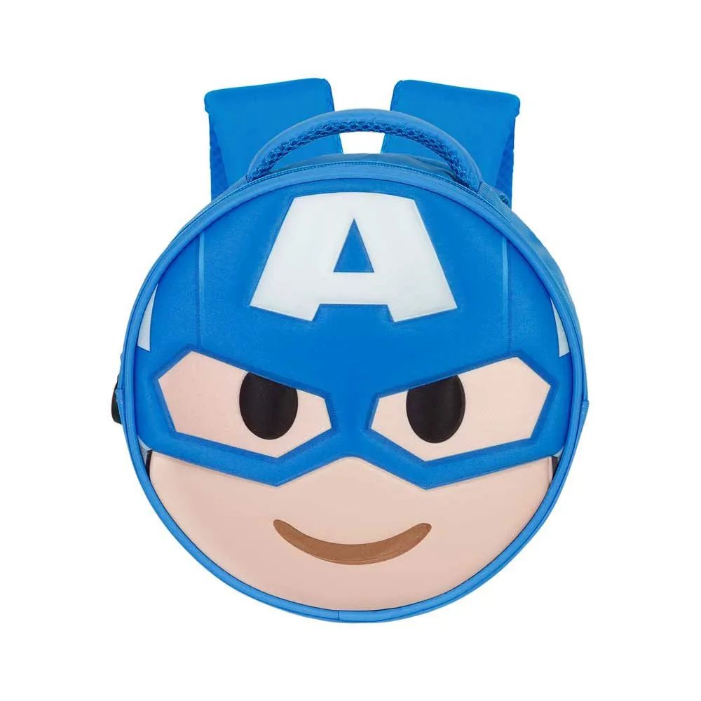 Karactermania Marvel Captain America Emoji Rucksack, Blue