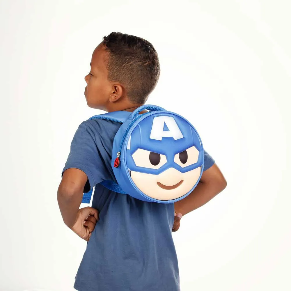 Karactermania Marvel Captain America Emoji Rucksack, Blue