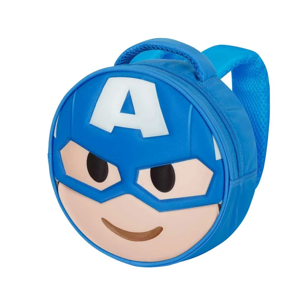 Karactermania Marvel Captain America Emoji Rucksack, Blue