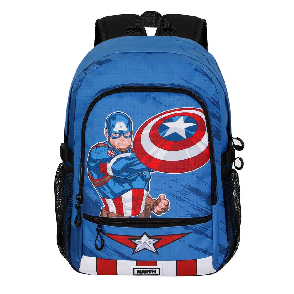 Karactermania Marvel Captain America Gears Fan Fight 2.2 Rucksack, Blue Karactermania Marvel Captain America Gears Fan Fight 2.2 Rucksack, Blue