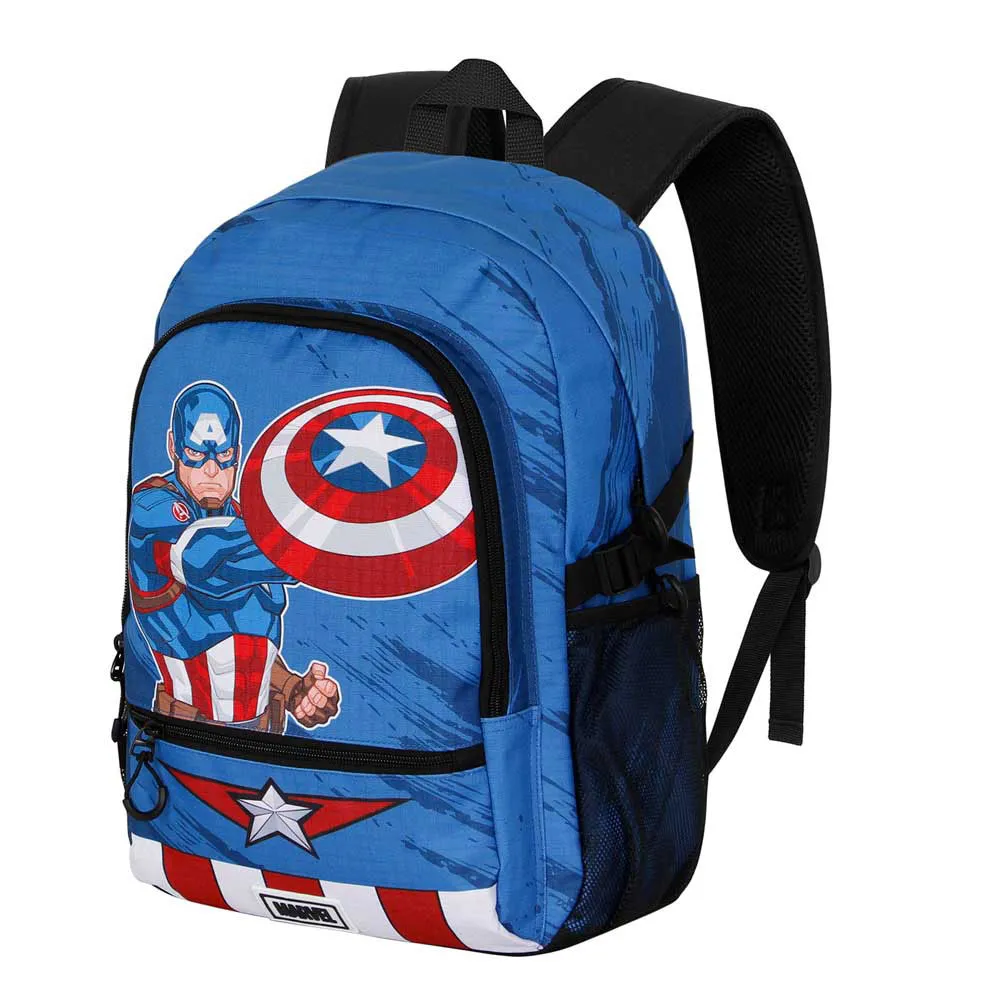 Karactermania Marvel Captain America Gears Fan Fight 2.2 Rucksack, Blue Karactermania Marvel Captain America Gears Fan Fight 2.2 Rucksack, Blue