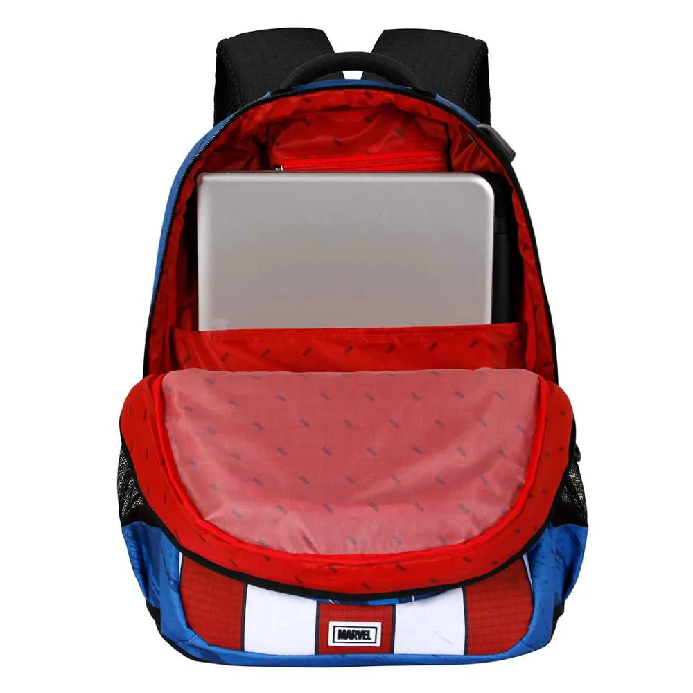 Karactermania Marvel Captain America Gears Plus Running Rucksack, Blue Karactermania Marvel Captain America Gears Plus Running Rucksack, Blue