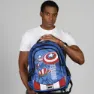 Karactermania Marvel Captain America Gears Plus Running Rucksack, Blue