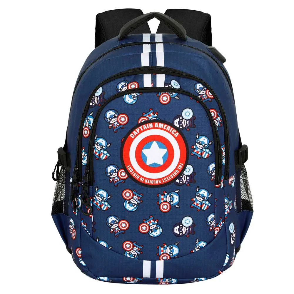 Karactermania Marvel Captain America Plus Running Rucksack, Blue Karactermania Marvel Captain America Plus Running Rucksack, Blue
