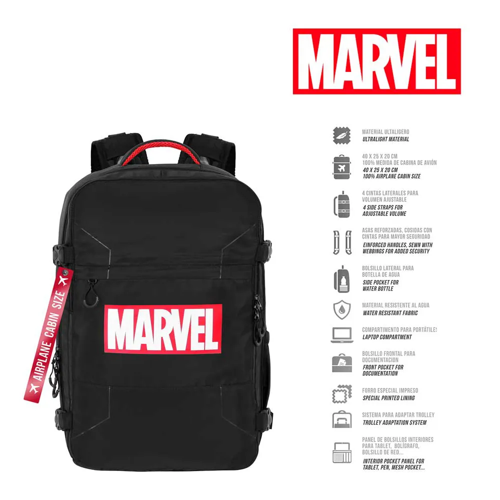 Karactermania Marvel Comics Mercury 40x20x25 Cm Rucksack, Black Karactermania Marvel Comics Mercury 40x20x25 Cm Rucksack, Black