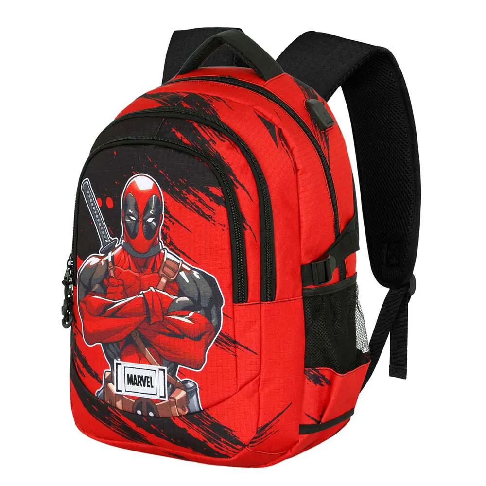 Karactermania Marvel Deadpool Bad Plus Running Rucksack, Red Karactermania Marvel Deadpool Bad Plus Running Rucksack, Red