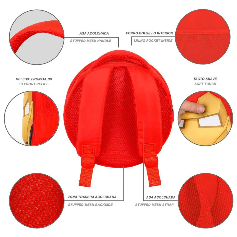 Karactermania Marvel Iron Man Send Emoji Rucksack, Red Karactermania Marvel Iron Man Send Emoji Rucksack, Red