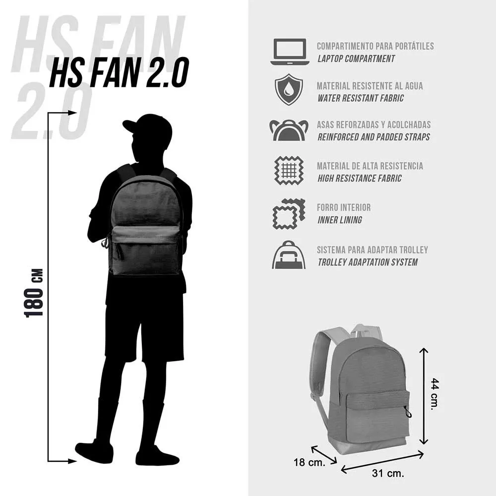 Karactermania Marvel Spiderman Spin Fan Hs 2.2 Rucksack, Grey