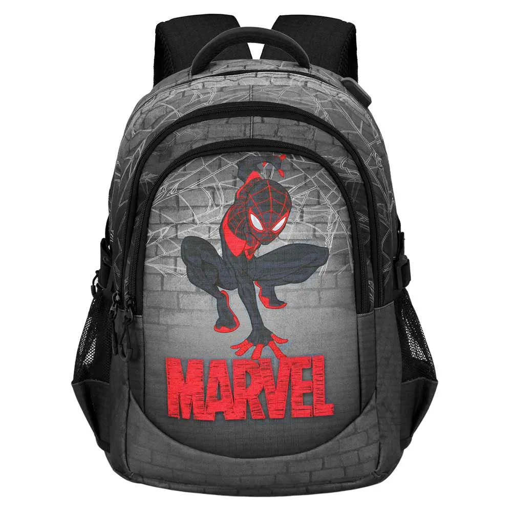 Karactermania Marvel Spiderman Spin Plus Running Rucksack, Grey Karactermania Marvel Spiderman Spin Plus Running Rucksack, Grey