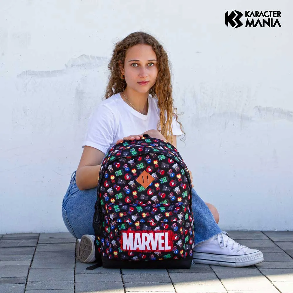Karactermania Marvel The Avengers Chibi Plus Hs Rucksack, Black Karactermania Marvel The Avengers Chibi Plus Hs Rucksack, Black
