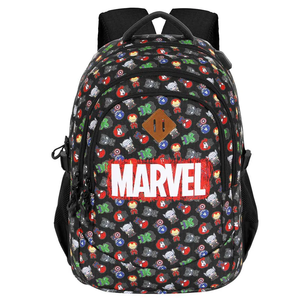 Karactermania Marvel The Avengers Chibi Plus Running Rucksack, Black Karactermania Marvel The Avengers Chibi Plus Running Rucksack, Black