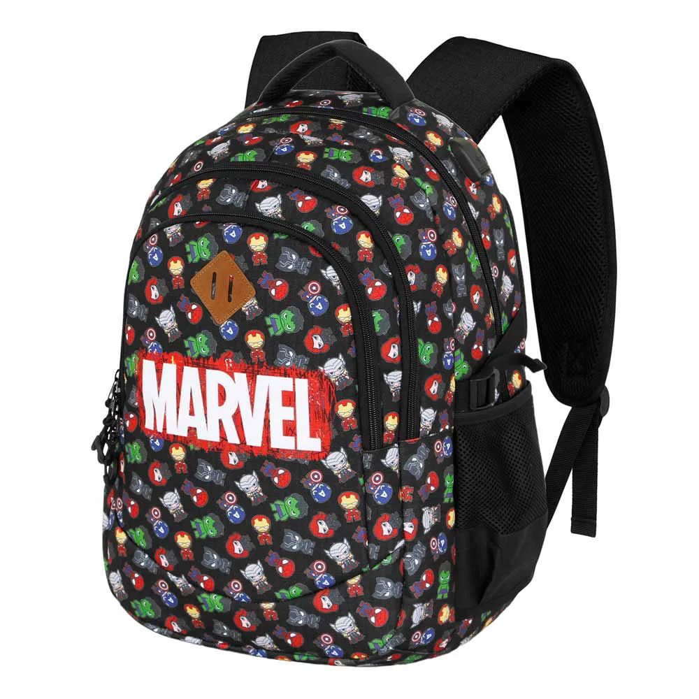 Karactermania Marvel The Avengers Chibi Plus Running Rucksack, Black Karactermania Marvel The Avengers Chibi Plus Running Rucksack, Black