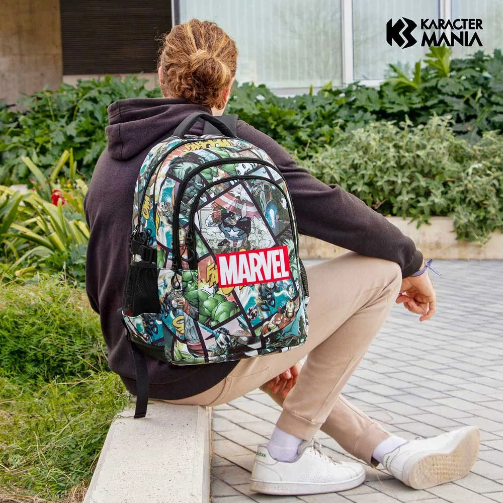 Karactermania Marvel The Avengers React Plus Running Rucksack, Multicolor Karactermania Marvel The Avengers React Plus Running Rucksack, Multicolor