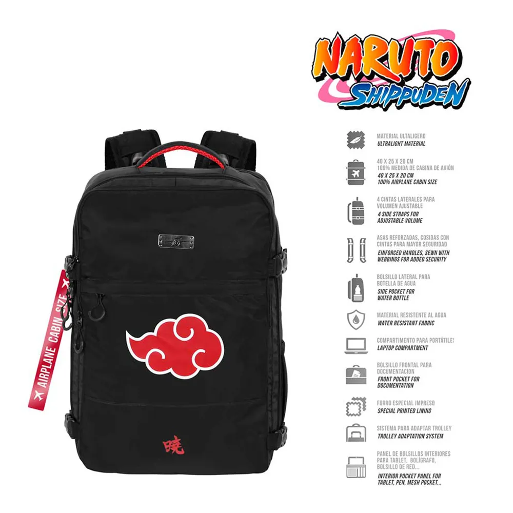 Karactermania Naruto Clouds Mercury 40x20x25 Cm Rucksack, Black Karactermania Naruto Clouds Mercury 40x20x25 Cm Rucksack, Black