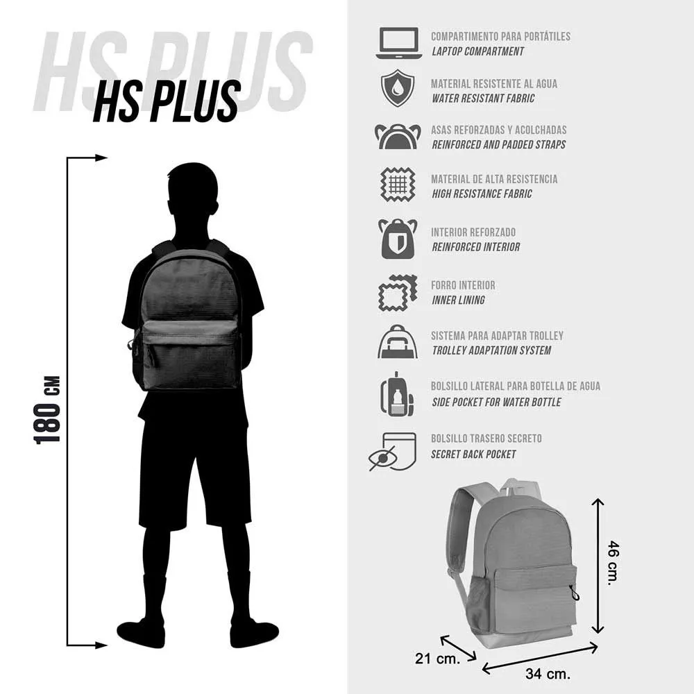 Karactermania Naruto Kanji Plus Hs Rucksack, Black Karactermania Naruto Kanji Plus Hs Rucksack, Black