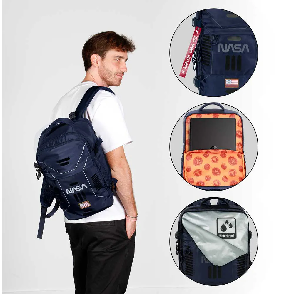 Karactermania Nasa Spaceship Mercury 40x20x25 Cm Rucksack, Dark blue