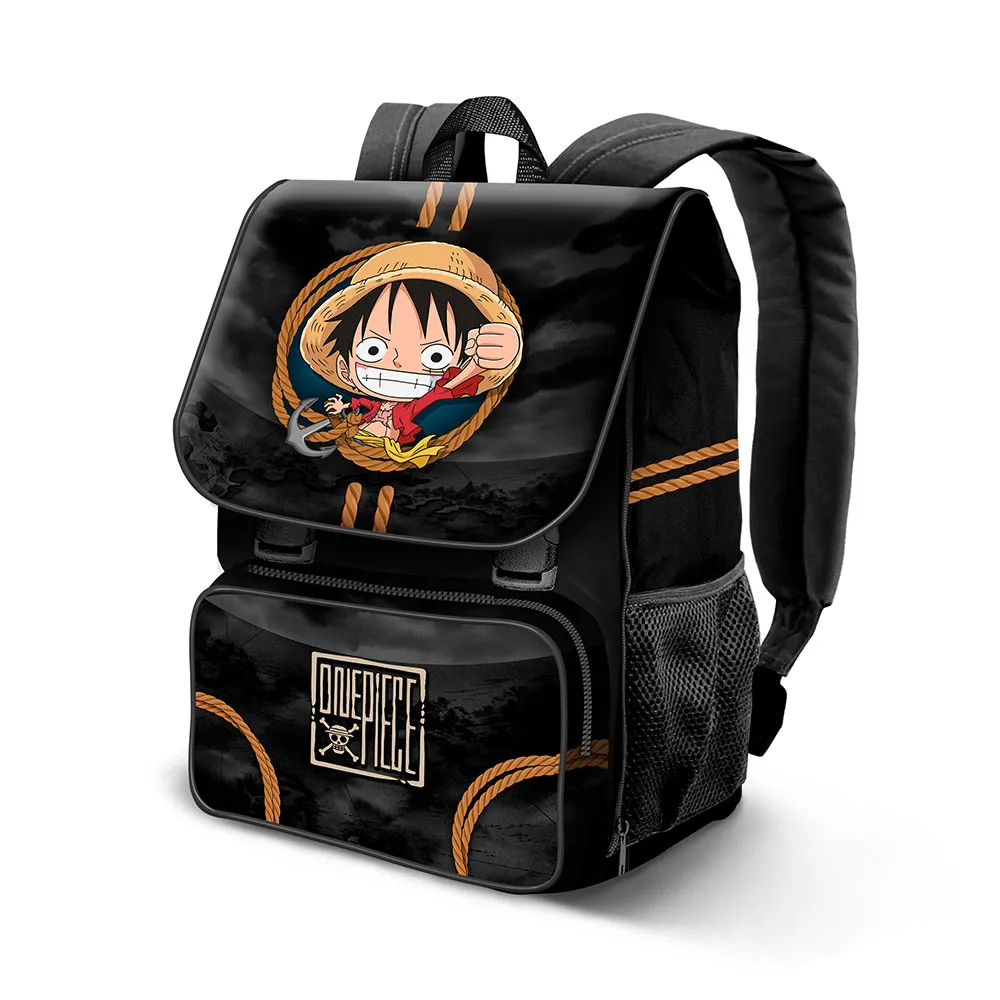 Karactermania One Piece Ropes Expandable Rucksack, Black Karactermania One Piece Ropes Expandable Rucksack, Black