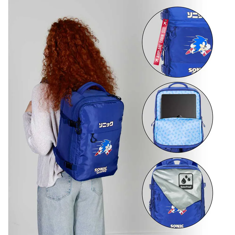 Karactermania Sonic The Hedgehog Sega Action Mercury 40x20x25 Cm Rucksack, Blue