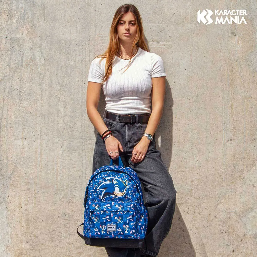 Karactermania Sonic The Hedgehog Sega Action Plus Hs Rucksack, Blue Karactermania Sonic The Hedgehog Sega Action Plus Hs Rucksack, Blue