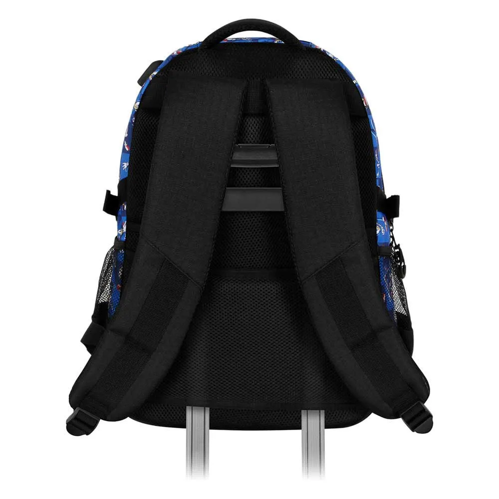 Karactermania Sonic The Hedgehog Sega Action Plus Running Rucksack, Blue