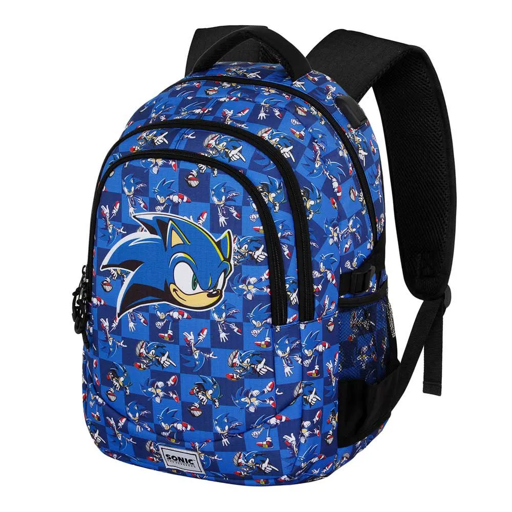 Karactermania Sonic The Hedgehog Sega Action Plus Running Rucksack, Blue