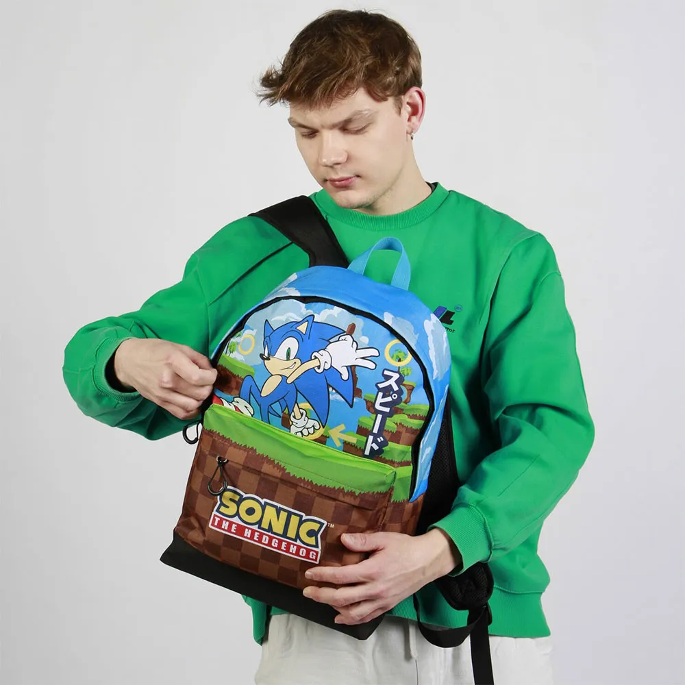Karactermania Sonic The Hedgehog Sega Greenhill Rucksack, Multicolor Karactermania Sonic The Hedgehog Sega Greenhill Rucksack, Multicolor