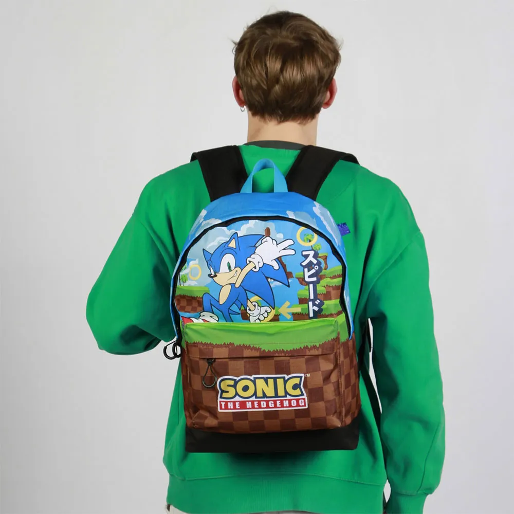 Karactermania Sonic The Hedgehog Sega Greenhill Rucksack, Multicolor Karactermania Sonic The Hedgehog Sega Greenhill Rucksack, Multicolor