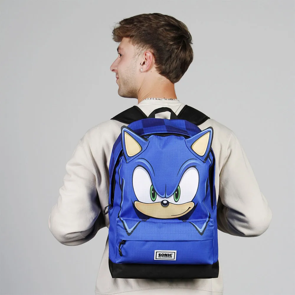 Karactermania Sonic The Hedgehog Sega Sight Fan Heady Hs Rucksack, Blue Karactermania Sonic The Hedgehog Sega Sight Fan Heady Hs Rucksack, Blue