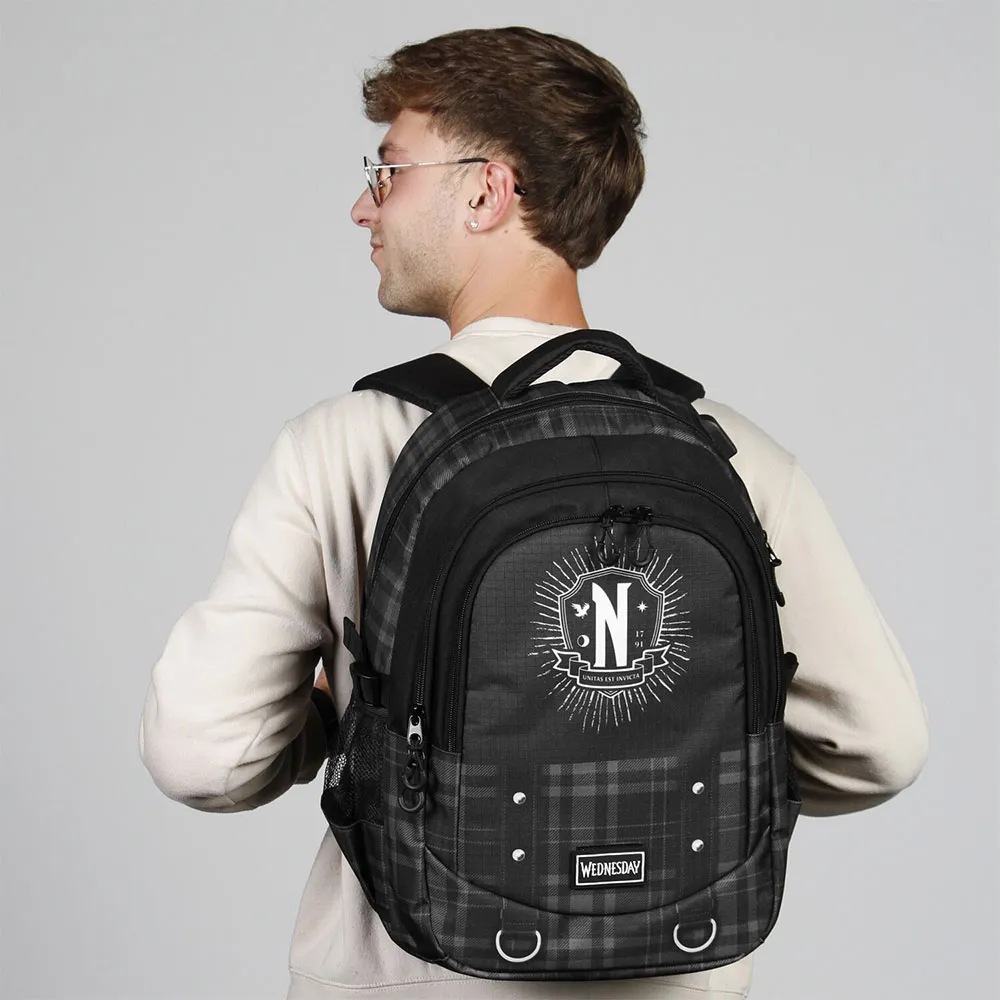 Karactermania Wednesday Chains Plus Running Rucksack, Black Karactermania Wednesday Chains Plus Running Rucksack, Black