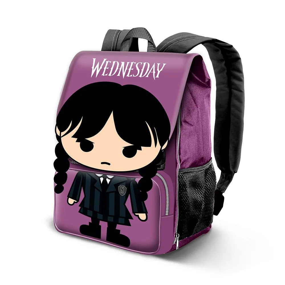Karactermania Wednesday Chibi Expandable Rucksack, Lilac Karactermania Wednesday Chibi Expandable Rucksack, Lilac