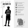 Karactermania Wednesday Cute Fan Hs 2.2 Rucksack, Grey