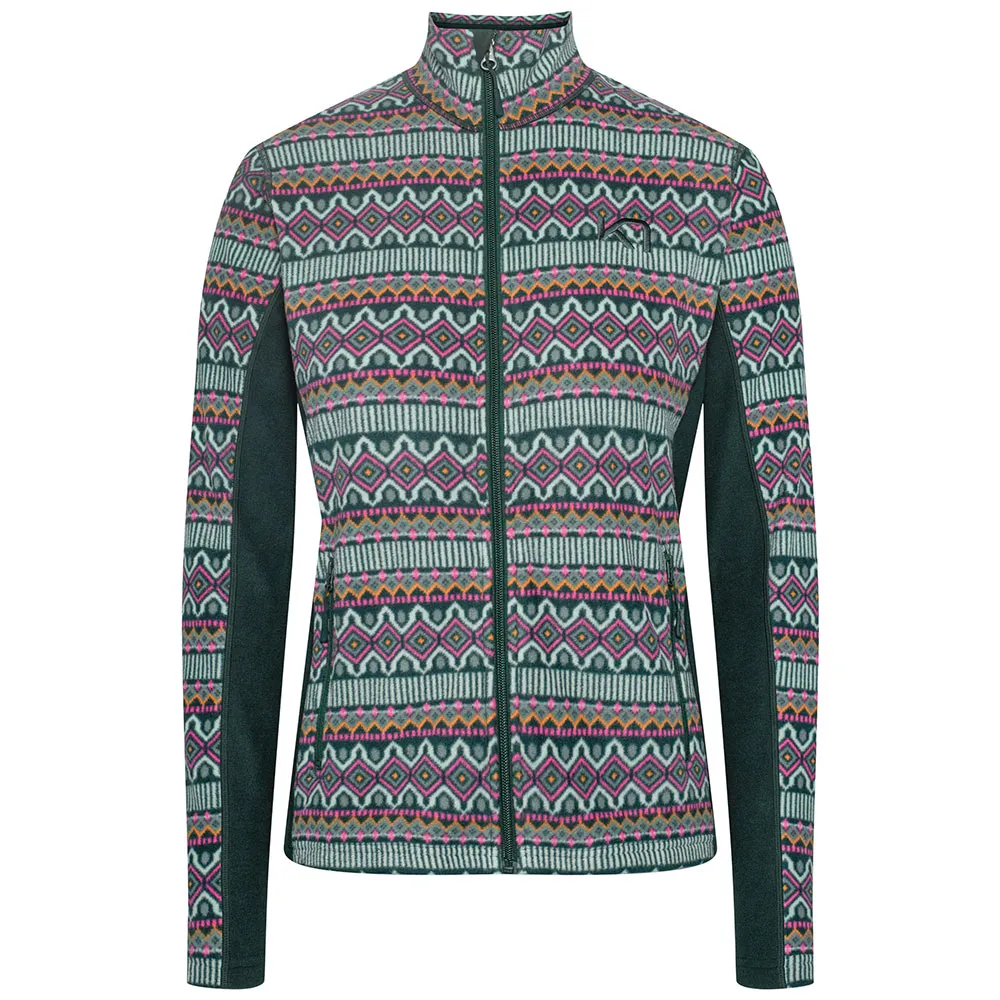 Kari Traa Olga Fleece Mit Durchgehendem Reißverschluss, Dark green Kari Traa Olga Fleece Mit Durchgehendem Reißverschluss, Dark green