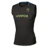 Karpos Fast ärmelloses T-shirt, Black / green fluo