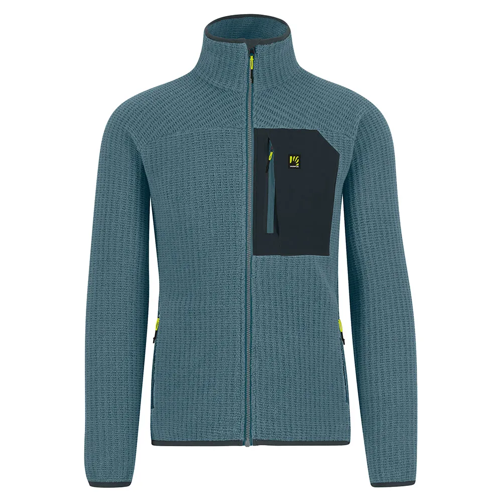 Karpos Rocchetta Evo Fleece Mit Durchgehendem Reißverschluss, Smoke blue / woodland gray Karpos Rocchetta Evo Fleece Mit Durchgehendem Reißverschluss, Smoke blue / woodland gray
