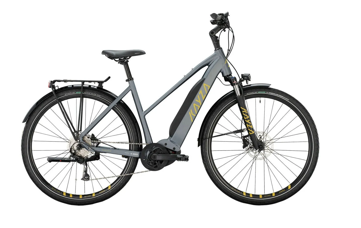 Kayza Tanana Dry 6 stone grey matt/gold matt 28" 500 Wh Trapez, Hersteller-stone grey matt/gold matt, 50cm Kayza Tanana Dry 6 stone grey matt/gold matt 28" 500 Wh Trapez, Hersteller-stone grey matt/gold matt, 50cm